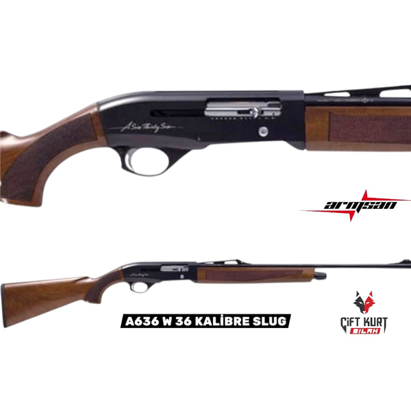 ARMSAN A636 W 36 KALİBRE SLUG OTOMATİK YİVSİZ AV TÜFEĞİ